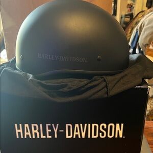 HARLEY-DAVIDSON LOW PROFILE HALF HELMET MATTE BLACK SIZE 3X